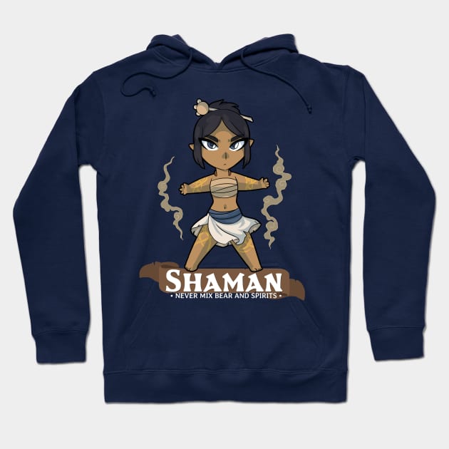 Shaman: Never Mix Bear and Spirits Hoodie by Fox Lee